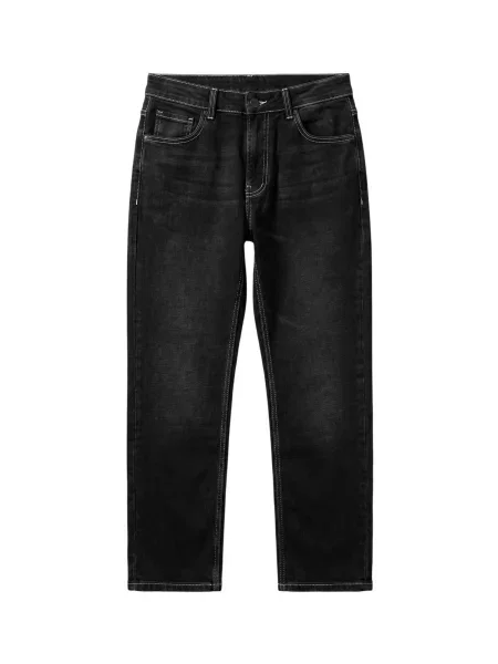Kleidermafia Τζιν Regular Fit Washed Jeans' μαύρο