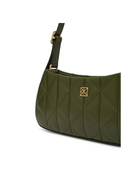 Calvin Klein Táska Quilted Small Shoulder Bag zöld