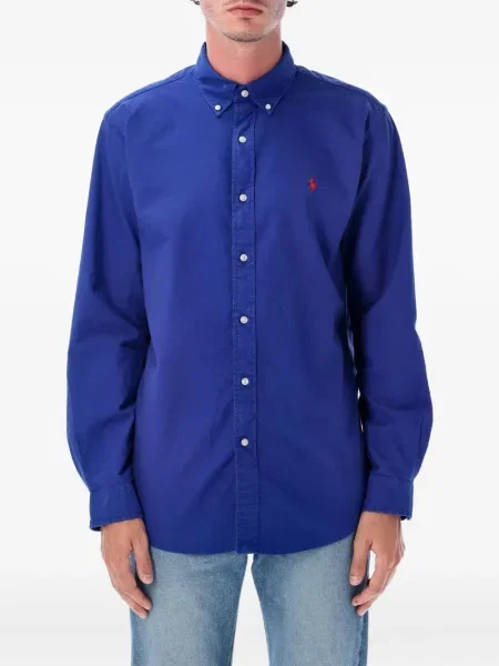 Cămașă Polo Ralph Lauren lungă albastru