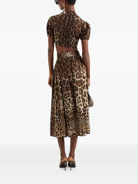 Cămașă Dolce & Gabbana cu imagine din poplin
