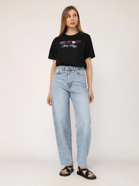 Футболка YUKI бавовна/поліестер чорний