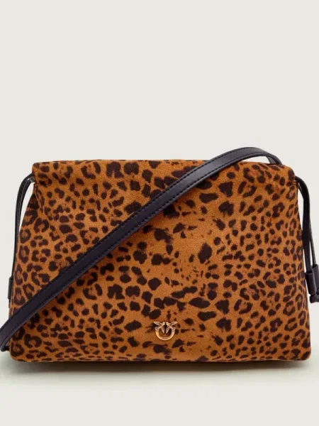 Pinko Geantă tip sac MINI CLUTCH | piele întoarsă maro