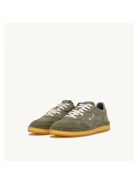 Sneakersy Autry zamszowe zielone