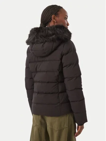 Tommy Jeans Zimska jakna siva crna
