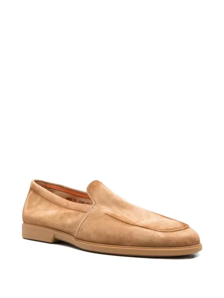 Chiloți Santoni din piele de căprioară slip-on