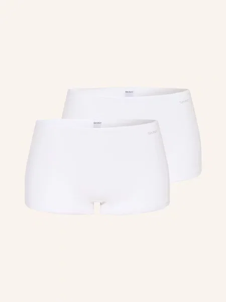 Skiny Balení 2 Ks Kalhotek Skiny Advantage Cotton Stretch bílá