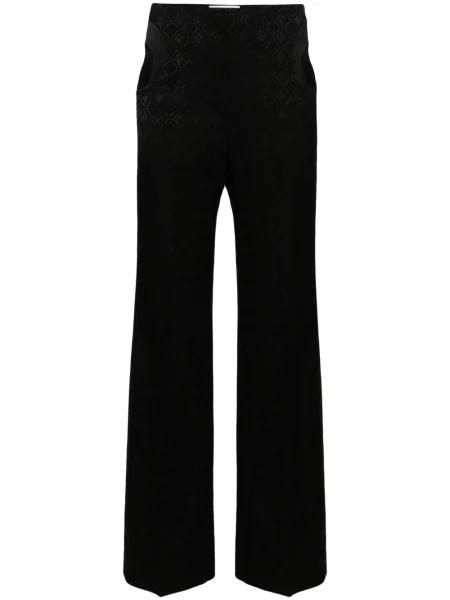 Pantaloni Marine Serre din jacard negru