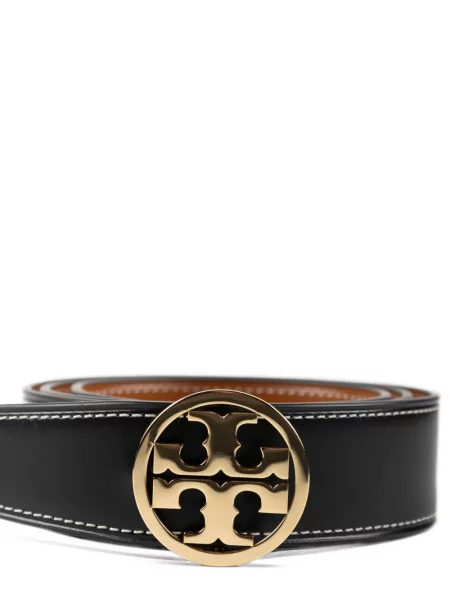 Cu centură reversibil curea Tory Burch din piele negru