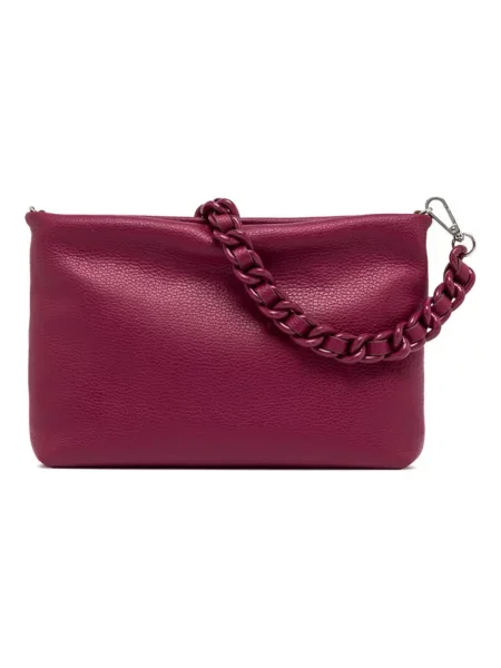 Torebka skórzana Gianni Chiarini różowa