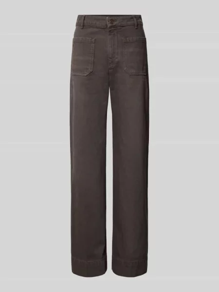 Jeansy o kroju straight fit z czystej bawełny Victoria Beckham