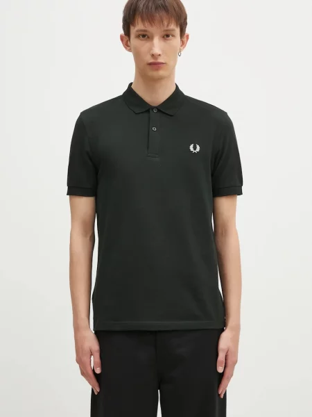 Fred Perry Piqué Polokošile Regular Fit černá