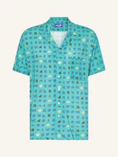 Arrels Barcelona Koszula Z Klapami Comfort Fit blau czarna