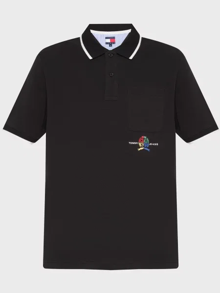 Поло Tommy Jeans черное
