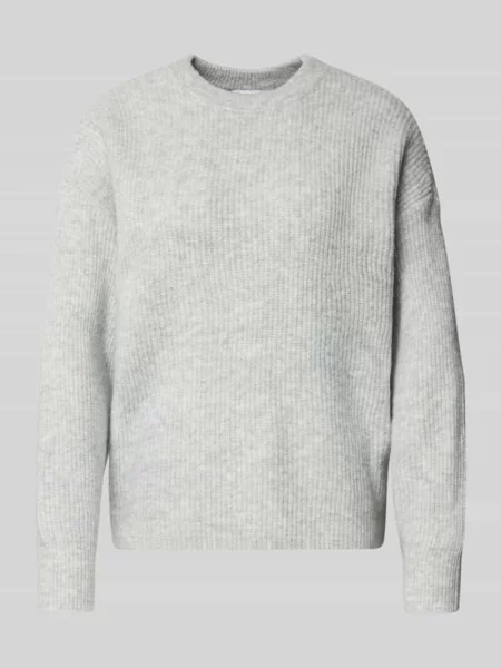Sweter z dzianiny z okrągłym dekoltem model ‘KACHEL’ Vila