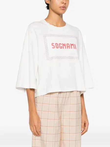 Haftowana koszulka Forte Forte biała