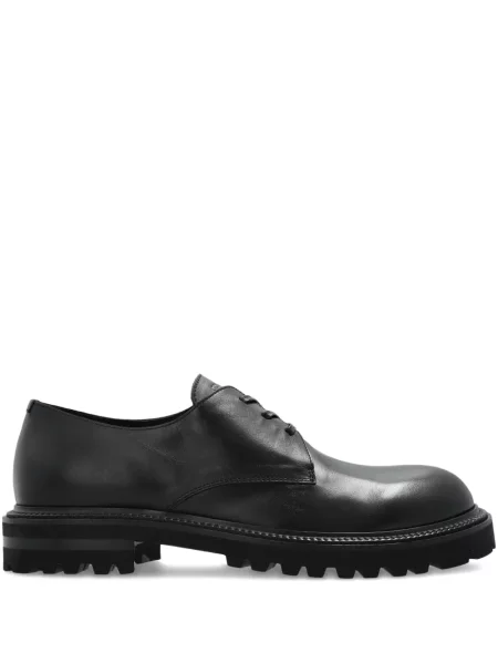 Pantofi derby Giorgio Armani cu șireturi din dantelă chunky negru