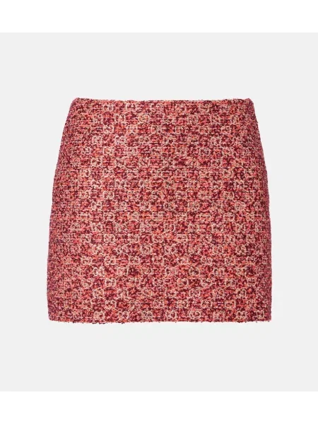 Fustă Gucci din tweed roșu