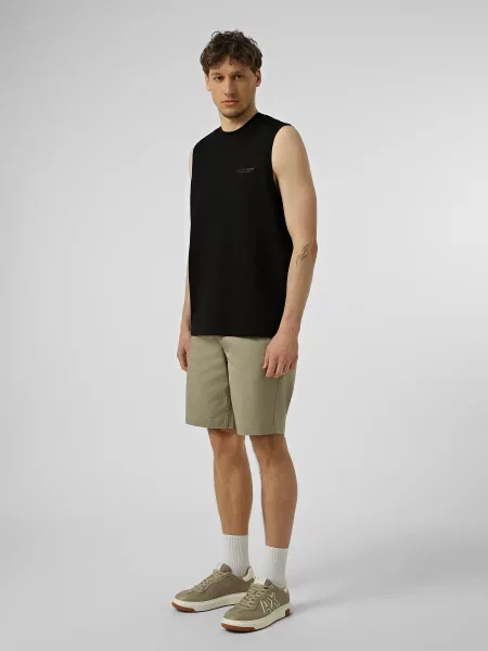 Повсякденні шорти Armani Exchange бавовна/еластан бежевий