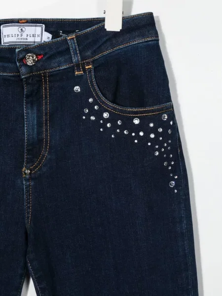 Jeansy dziecięce Philipp Plein niebieskie