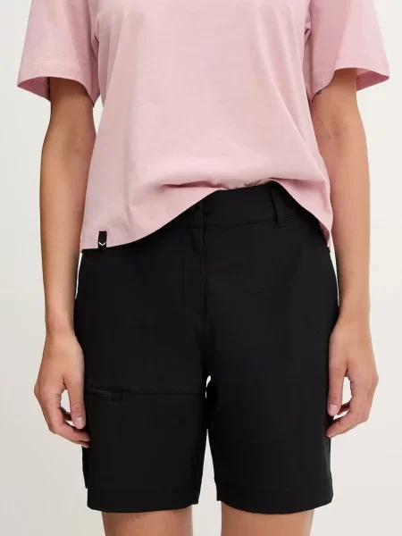 Rossignol pantaloni scurți outdoor LYCIAN uni high waist negru