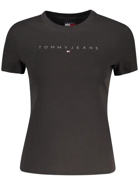 Kratek majica Tommy Hilfiger črna