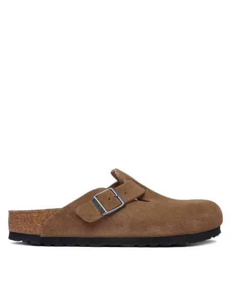 Birkenstock Mules încălțăminte Boston BS | piele întoarsă bej