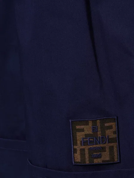 Fendi Spodnie Marlena blau granatowe