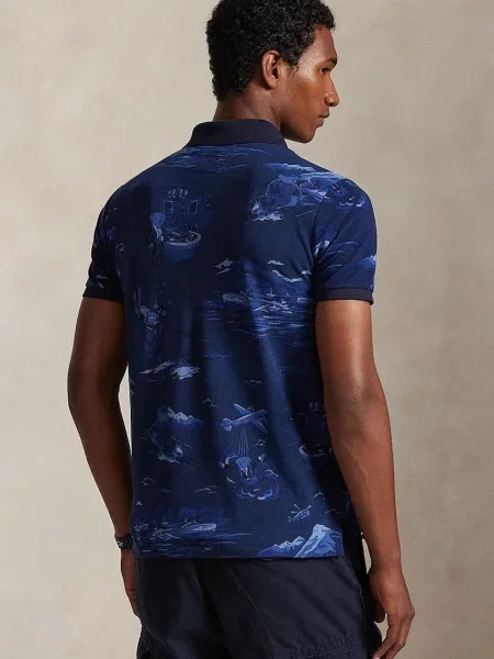 Bombažen polo Polo Ralph Lauren črna