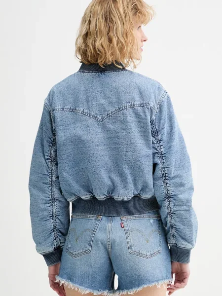 Levi's jachetă bomber din denim SCOUT WESTERN albastru