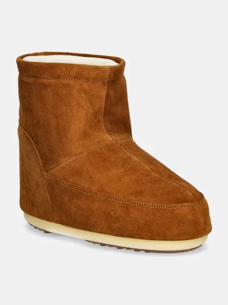 Moon Boot cizme de zapada din piele intoarsa Icon Low Nolace Suede maro