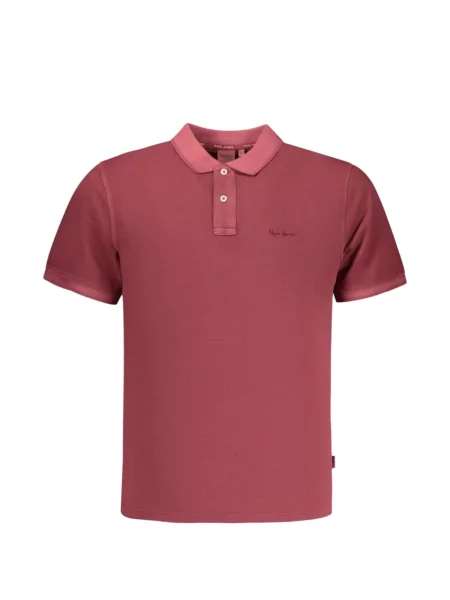 Tricou polo Pepe Jeans cu broderie roșu