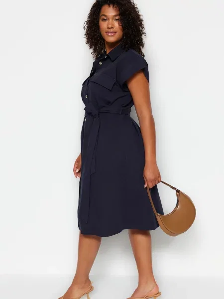 Rochie Trendyol țesută negru