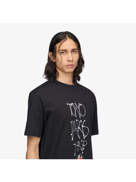 T-shirt Chito City Graphic Short Sleeve Tee UNISEX Black M czarna