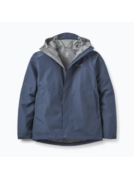 Мъжко яке за дъжд Rab Downpour Jacket galaxy blue синьо