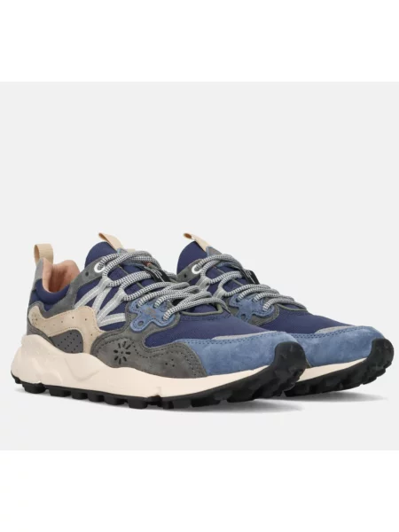 Sneakersy Flower Mountain w kwiatki niebieskie