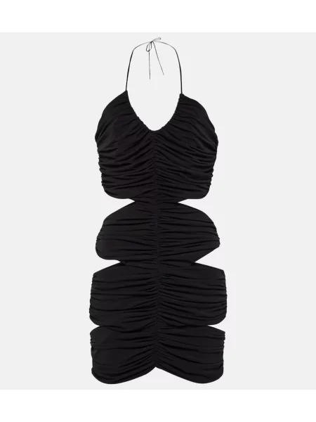 Sukienka Monot z dekoltem halter czarna