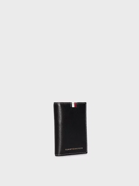 Кожаный кошелек Tommy Hilfiger черный