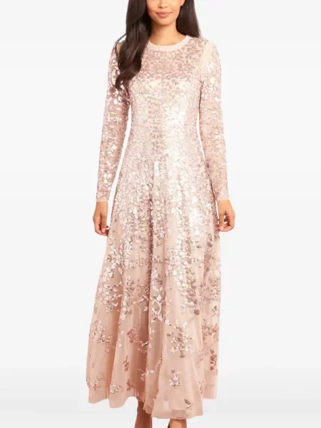Rochie midi Needle & Thread până la genunchi de costum roz