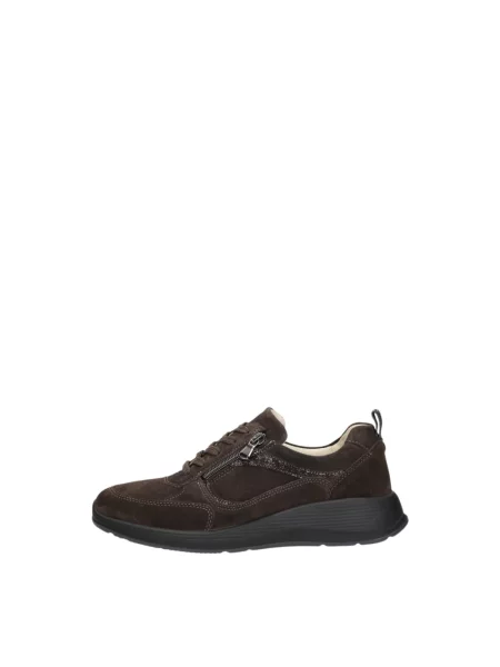 Sneakersy Waldläufer skórzane brązowe