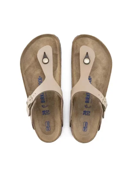 Japonki Birkenstock beżowe