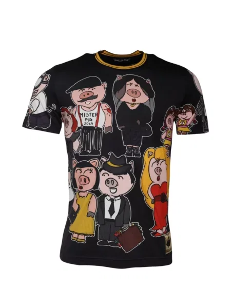 Rövid póló Dolce & Gabbana fekete