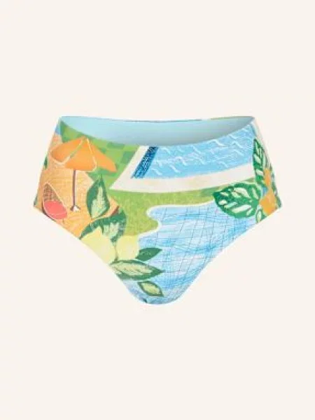 Seafolly Dół Od Bikini Z Wysokim Stanem Sunset blau zielony