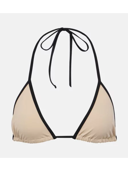 Bikini Toteme z dekoltem halter biały