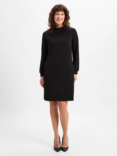 S.Oliver BLACK LABEL Sukienka Kobiety Modal jednolity 38 czarny
