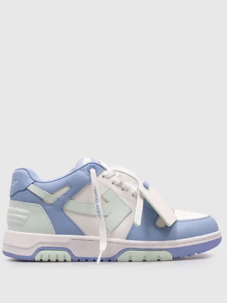 Шкіряні кросівки Out Of Office Off-white блакитні