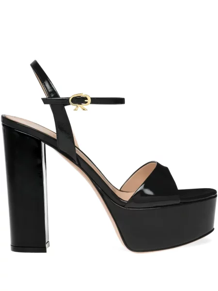 Sandale Gianvito Rossi cu platformă negru