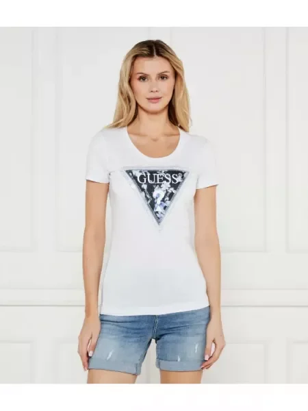 GUESS Tricou alb