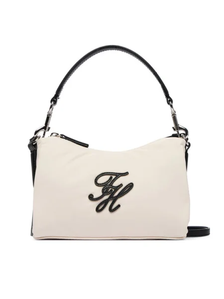 Táska Tommy Hilfiger Th Elevated Mini Crossover Krém fekete