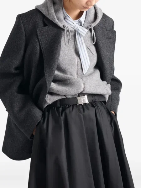 Fusta plisata Prada plisată negru