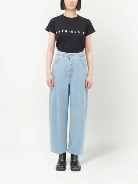 Tiesūs džinsai Mm6 Maison Margiela mėlyna
